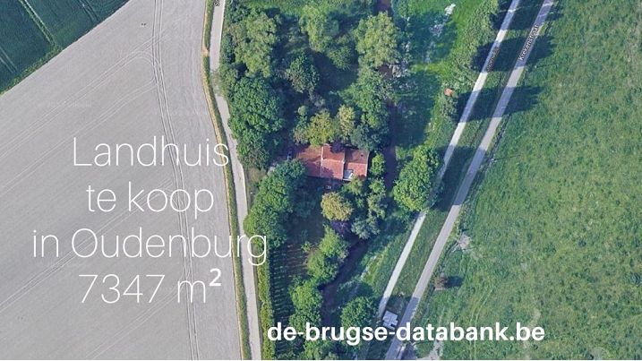 Uniek landhuis met zeer grote tuin te koop op 7347 m in Oudenburg