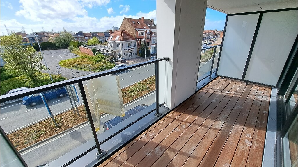 Nieuwbouw appartement met Terras en Carport te huur in Brugge