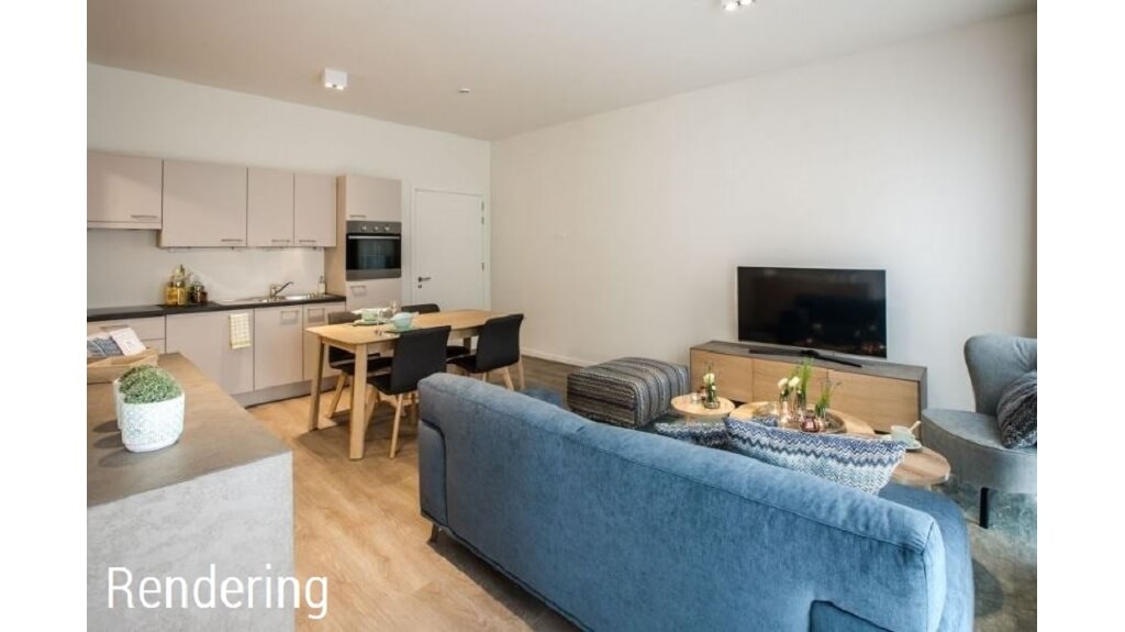 Instapklare Assistentiewoning met TERRAS te huur in Brugge