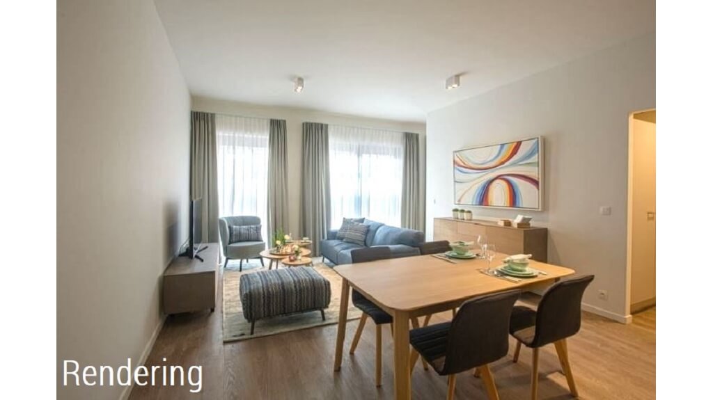 Instapklare Assistentiewoning met TERRAS te huur in Brugge