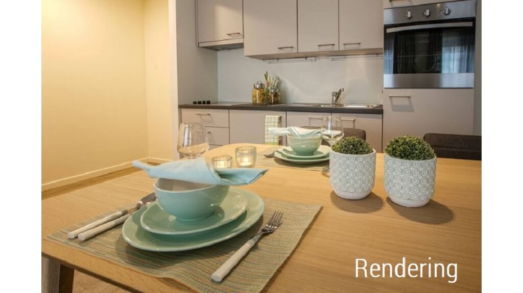 Instapklare Assistentiewoning met TERRAS te huur in Brugge